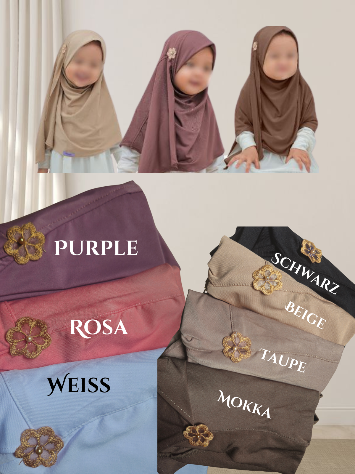 Kids Hijab Flower