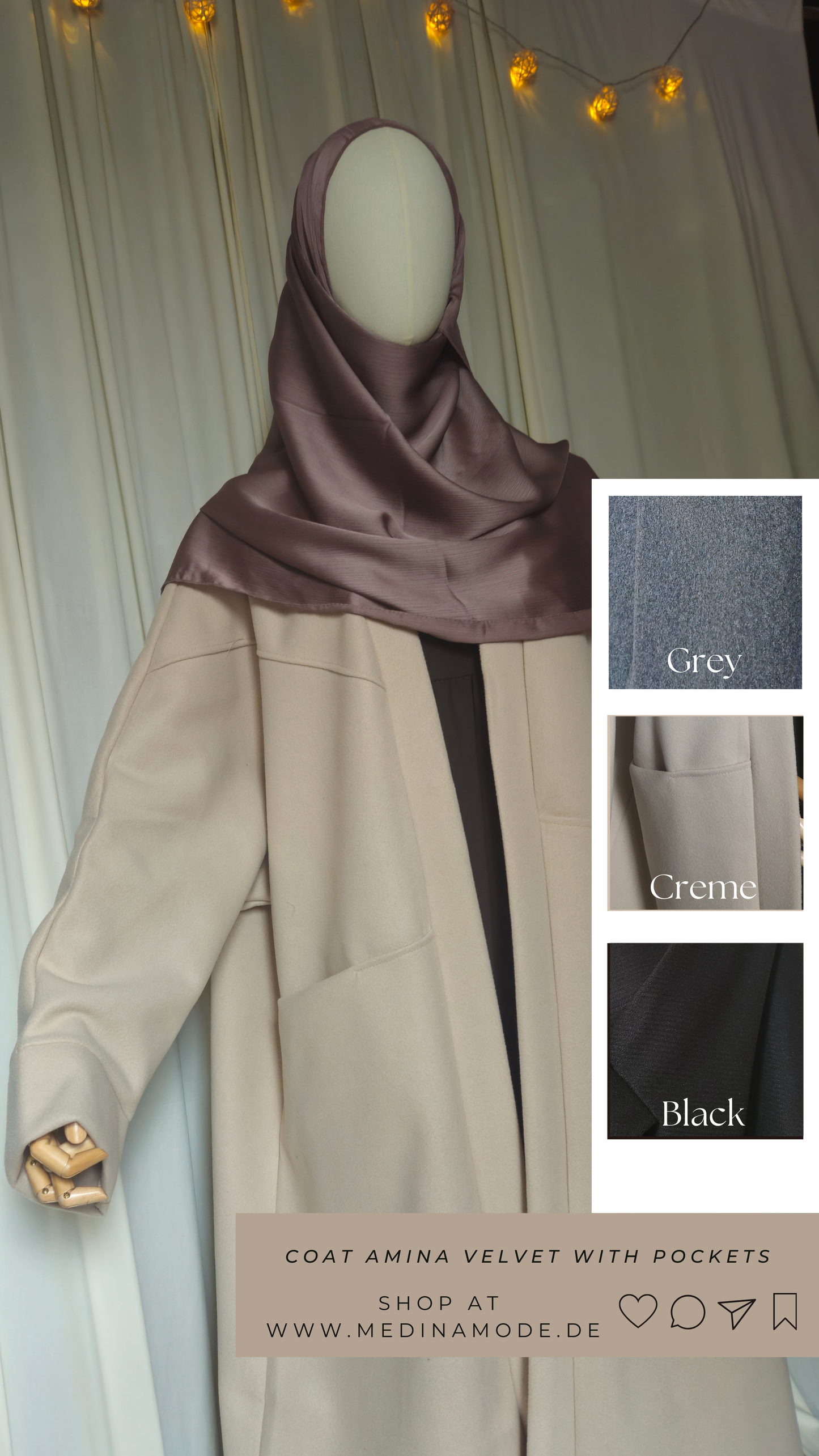 Coat Amina Velvet