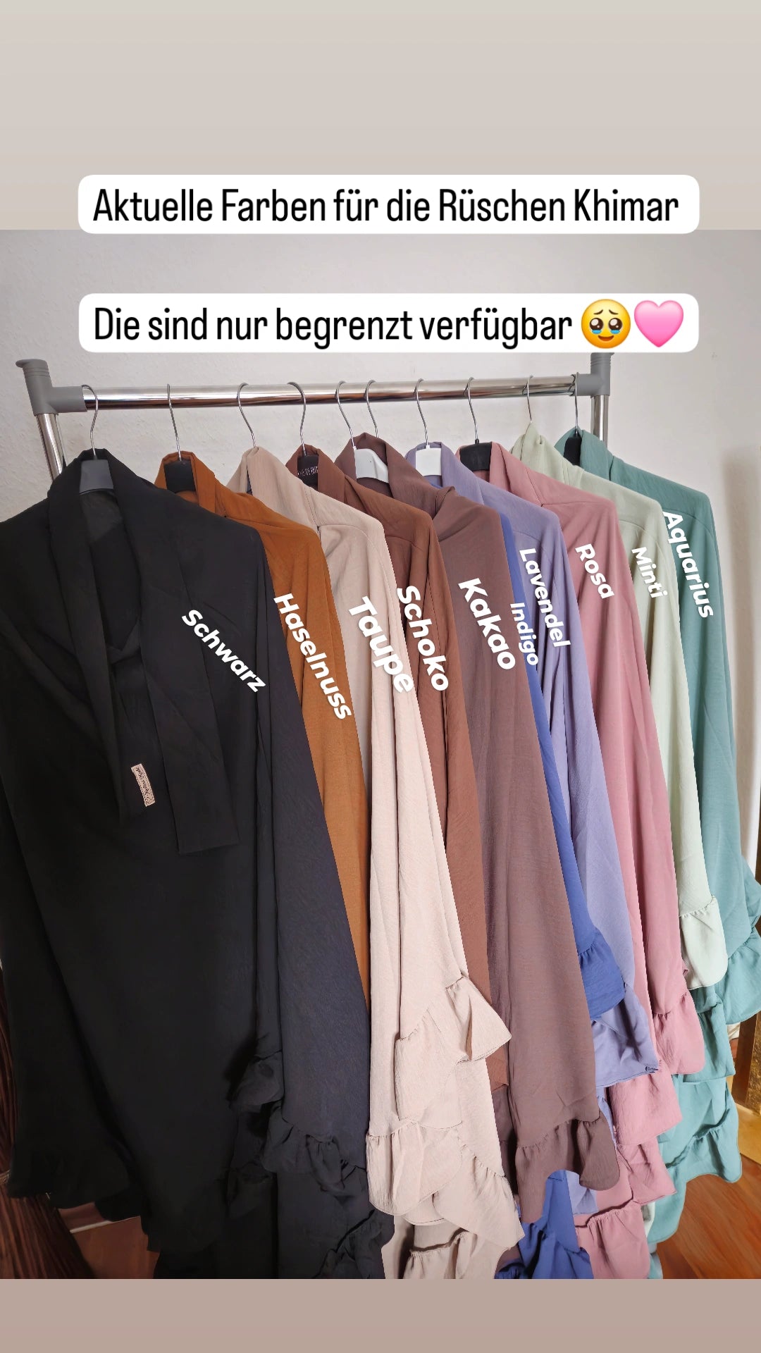 Rüschen Khimar lang