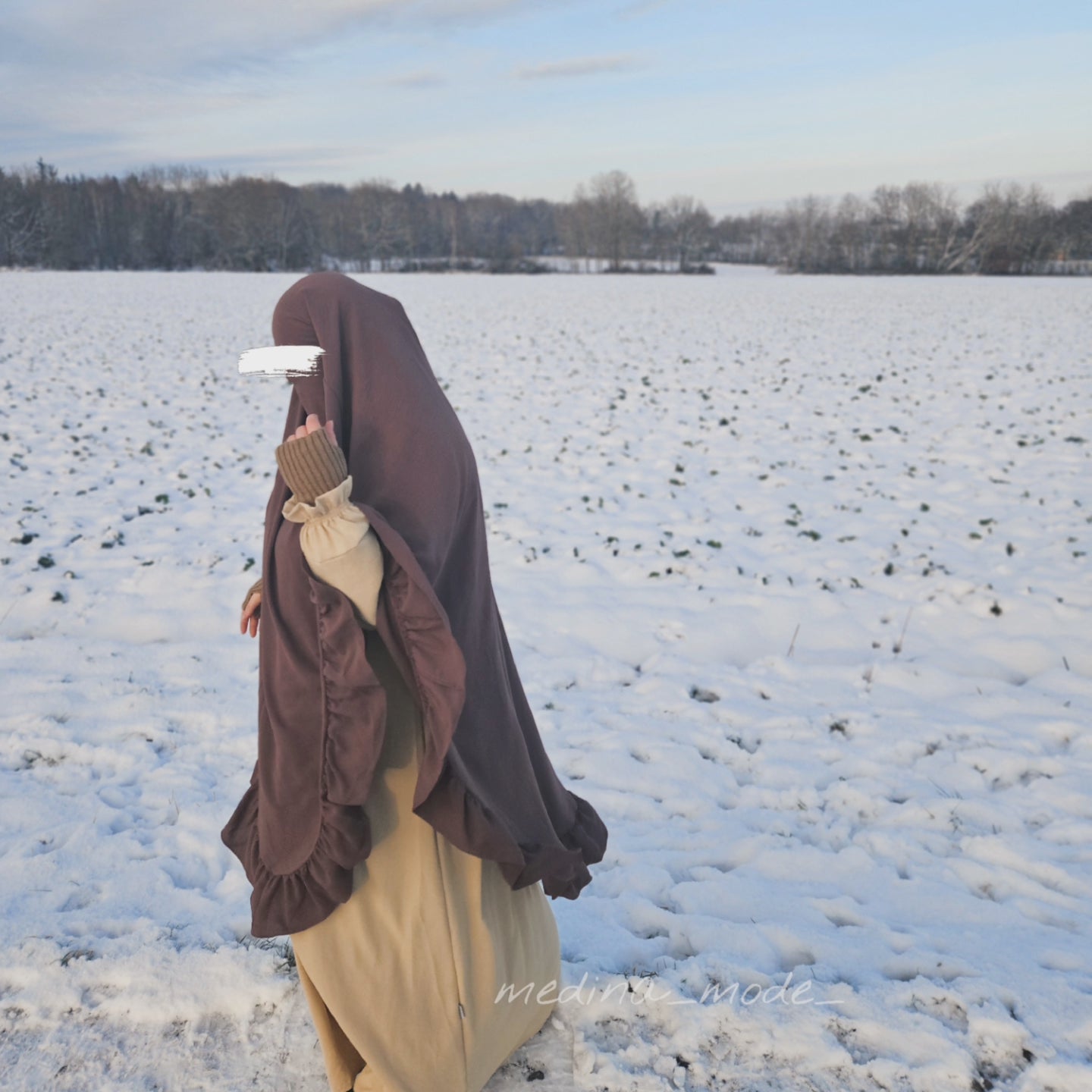 Rüschen Khimar lang