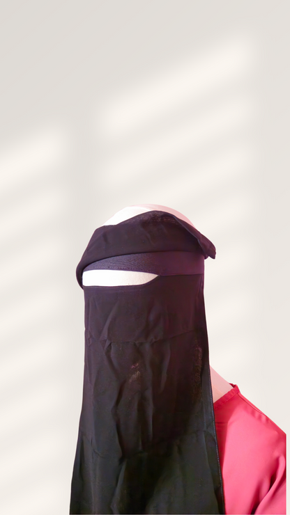 Jersey Niqab mit Klappe