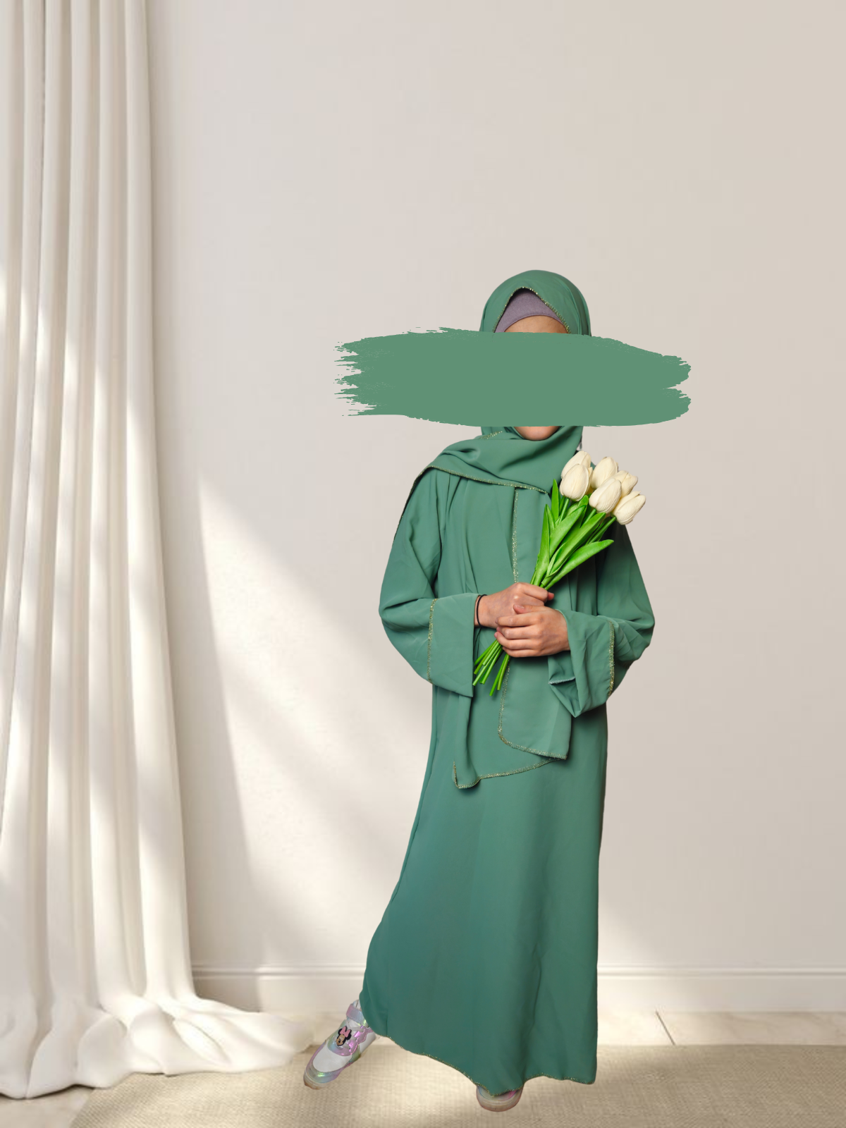 Abaya Medina Seide 2 in 1