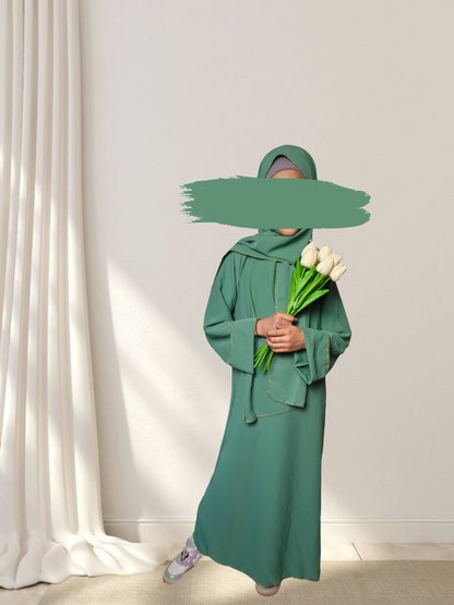 Abaya Medina Seide 2 in 1