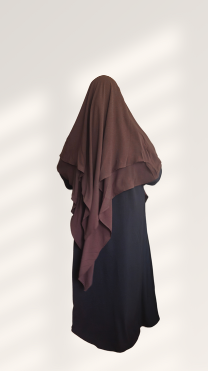 2 layer Khimar aus Premium Jazz